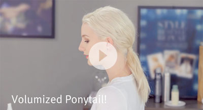 Click on video demonstrate about Hair styling - Volumized Ponytail