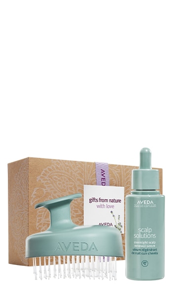 Scalp solution scalp massager+Scalp solution overnight renewal serum set