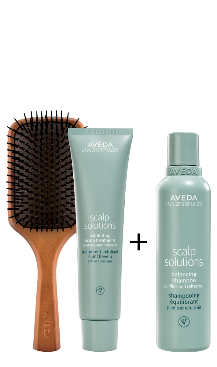 Scalp solution scalp treatment + paddle brush set