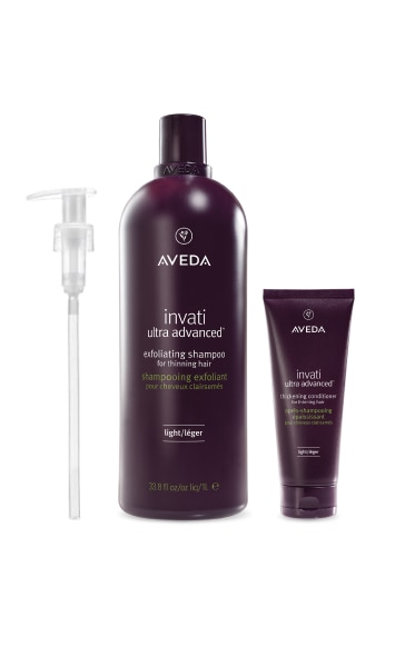 INVATI ULTRA EXFOL LIGHT SHAM 1L & COND 200ML & PUMP VALUE SET